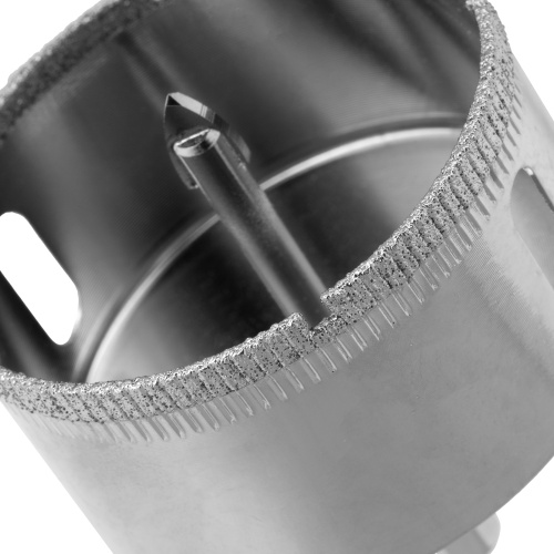 Сверло по керамической плитке и стеклу, 55 х 55 мм, шестигранный хвостовик, с центрующим сверлом Сибртех фото 4