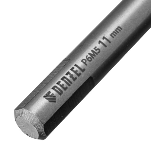 Сверло спиральное по металлу 11 х 195 мм, Р6М5, Golden Tip, удлиненное Denzel фото 4