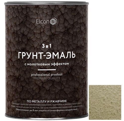 Грунт-эмаль Elcon Smith 3 в 1 с молотковым эффектом бронза 0,8 кг Грунт-эмаль Elcon Smith 3 в 1 с молотковым эффектом бронза 0,8 кг