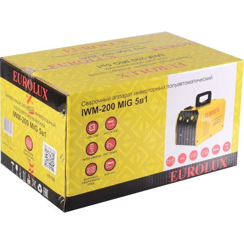 Сварочный полуавтомат Eurolux IWM-200 MIG 5в1 65/180 фото 7 Сварочный полуавтомат Eurolux IWM-200 MIG 5в1 65/180 фото 7