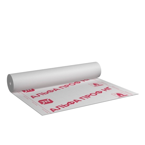 Мембрана гидроветрозащитная противопожарная ТЕХНОНИКОЛЬ Альфа Проф НГ, 200 г/м2, 1,3х55 м, 70 м2 фото 3 Мембрана гидроветрозащитная противопожарная ТЕХНОНИКОЛЬ Альфа Проф НГ, 200 г/м2, 1,3х55 м, 70 м2 фото 3