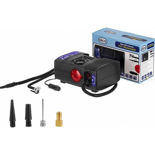 Компрессор Alca Automatik 7 in 1 с фонарем, 12 В, 12 А, 9 л/мин, 125 Вт 213000 Компрессор Alca Automatik 7 in 1 с фонарем, 12 В, 12 А, 9 л/мин, 125 Вт 213000