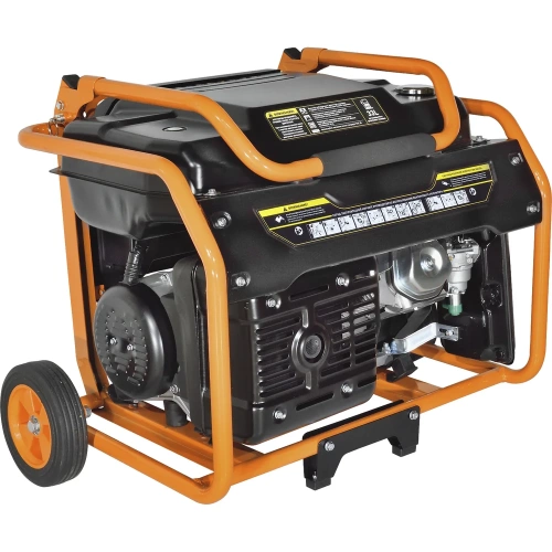 Генератор CARVER PPG- 8000ЕM бензин LT-190F, 6,0/6,5кВт, 220В, бак 33 л, электростартер, колеса. медь 01.020.00030 фото 3