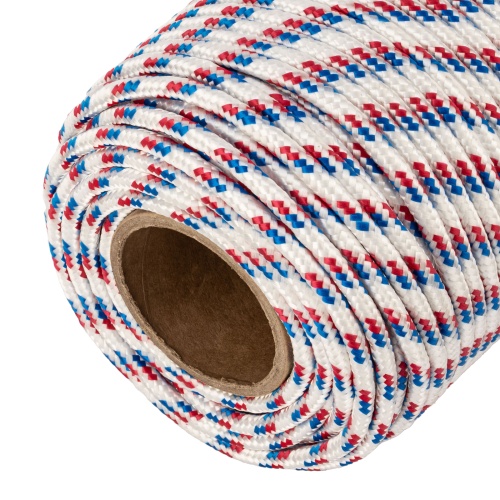 Фал плетеный полипропиленовый с сердечником, 8 мм, L 100 м, 16-прядный, Сибртех фото 4