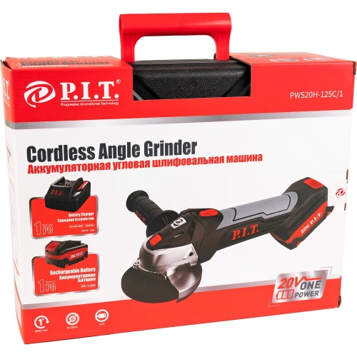 Аккумуляторная угловая шлифмашина P.I.T. PWS20H-125C/1 фото 7 Аккумуляторная угловая шлифмашина P.I.T. PWS20H-125C/1 фото 7