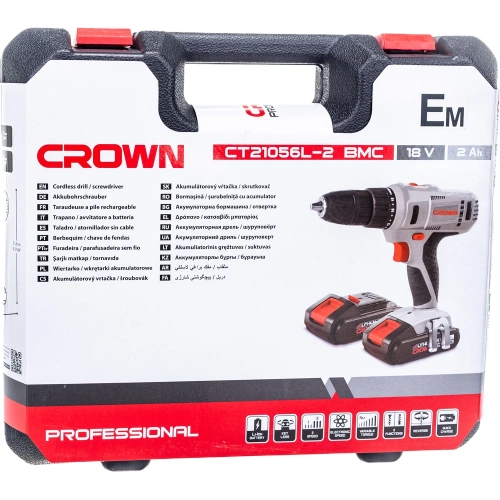 Аккумуляторный шуруповерт CROWN CT21056LH-2 BMC CT21056L-2 BMC фото 3