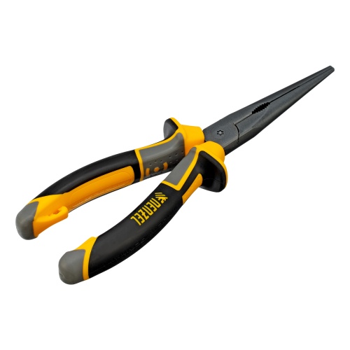 Длинногубцы прямые 205 мм, трехкомпонентные рукоятки Denzel фото 2