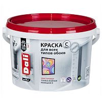 Краска для обоев акриловая Dali 20127 износостойкая база C 2,5 л