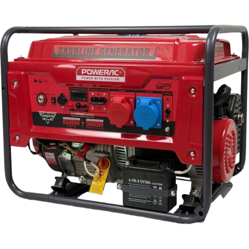 Генератор бензиновый трёхфазный POWERAC (9 кВт, 220В/380В 16л.с., АВТОЗАПУСК) PR9500H2E-3-ATS Генератор бензиновый трёхфазный POWERAC (9 кВт, 220В/380В 16л.с., АВТОЗАПУСК) PR9500H2E-3-ATS