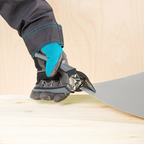 Ножницы по металлу GROSS PIRANHA 185 мм, прямой и левый рез, сталь - СrM, двухкомпонентные рукоятки 78359 фото 6 Ножницы по металлу GROSS PIRANHA 185 мм, прямой и левый рез, сталь - СrM, двухкомпонентные рукоятки 78359 фото 6