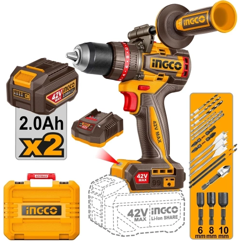 Бесщеточный ударный шуруповерт INGCO 42В 99Нм (5) INDUSTRIAL CIDLI429982 Бесщеточный ударный шуруповерт INGCO 42В 99Нм (5) INDUSTRIAL CIDLI429982