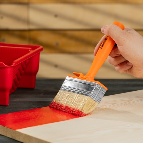 Кисть-ракля, 30х100 мм, натуральная щетина, пластмассовый корпус, пластмассовая ручка Sparta фото 6