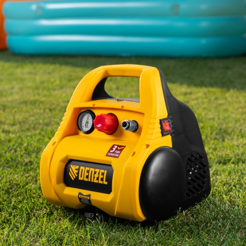 Компрессор воздушный безмасляный РС 1/6-180,1, 1 кВт, 180 л/мин, 6 л Denzel фото 38