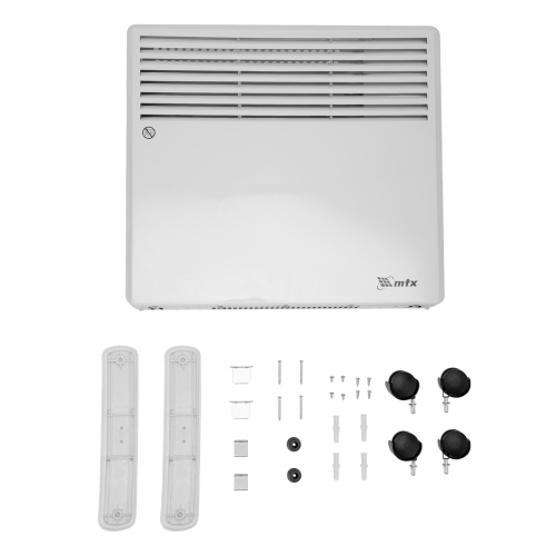 Конвектор электрический CH-1000, 1000 Вт, X-образный нагреватель, термостат, колеса  MTX фото 8