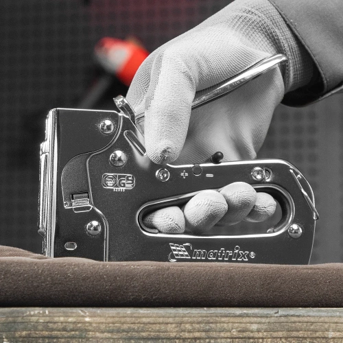 Мебельный металлический регулируемый степлер тип скобы 53, 6-14 мм MATRIX PROFESSIONAL 40913 фото 4