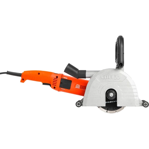 Штроборез электрический Спец ШЭМ-150/2200 2000Вт, 6500об/мин, 2 диска 150мм, штроба 40x45мм, подкл пылесоса, коробка + Диск алмазный отрезной 150*22,2*1,8мм СПЕЦ-4124/0516001 фото 6