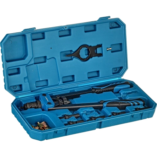 Заклепочник резьбовой РемоКолор двуручный 360 мм, литой корпус, насадки M3, M4, M5, M6, M8, M10 кейс, (шт.) 26-0-006 фото 6 Заклепочник резьбовой РемоКолор двуручный 360 мм, литой корпус, насадки M3, M4, M5, M6, M8, M10 кейс, (шт.) 26-0-006 фото 6