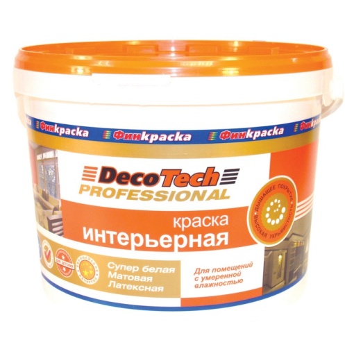Краска интерьерная DecoTech Professional 3 л Краска интерьерная DecoTech Professional 3 л