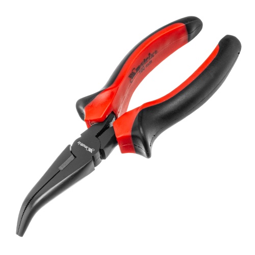 Длинногубцы изогнутые Black Nickel, 160 мм, двухкомпонентные рукоятки Matrix