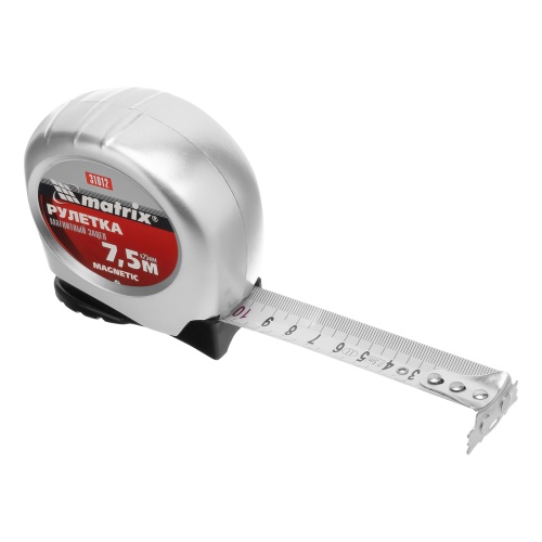 Рулетка Magnetic,7,5 м х 25 мм,магнитный зацеп Matrix фото 3