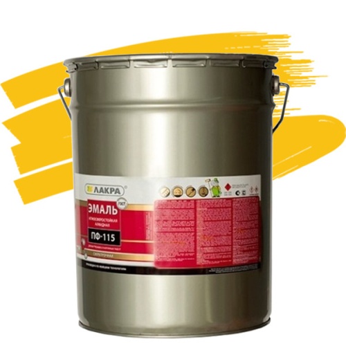 Эмаль Лакра ПФ-115 желтая 20 кг Эмаль Лакра ПФ-115 желтая 20 кг