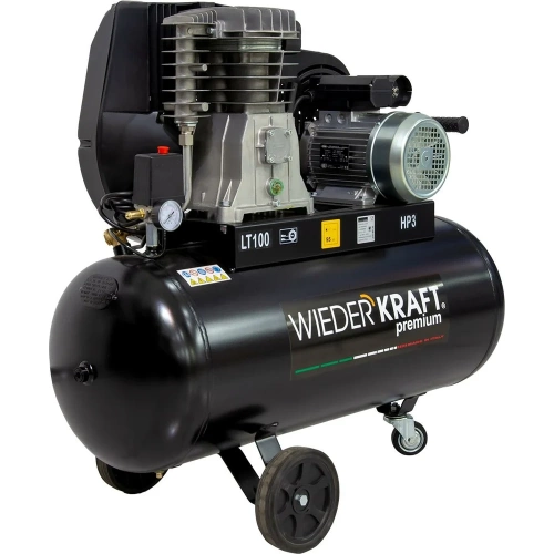 Воздушный ременной компрессор 100л 453л/мин WIEDERKRAFT WDK-91053 фото 11