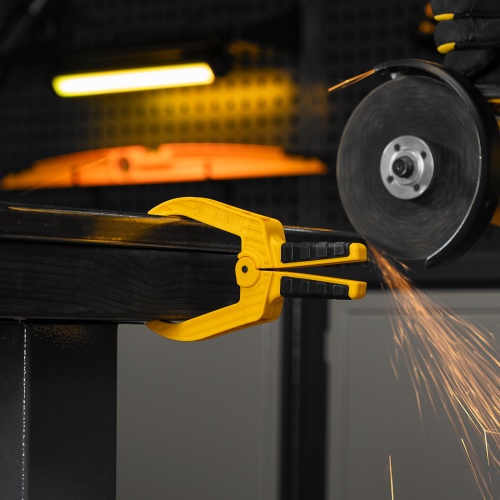 Струбцина клещеобразная, удлиненная 50 х 80 мм двухкомпонентные рукоятки Denzel фото 9 Струбцина клещеобразная, удлиненная 50 х 80 мм двухкомпонентные рукоятки Denzel фото 9