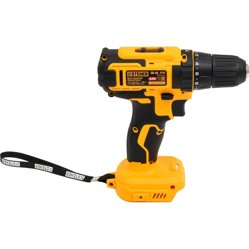 Дрель-шуруповерт STEHER 20 В, 40 Н·м, без АКБ (LMS), CD-40 фото 6