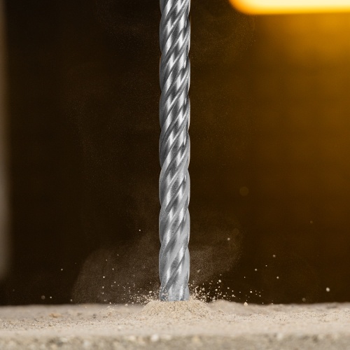 Бур по бетону, цельная крестовая пластина, 12x315 мм, SDS PLUS Denzel фото 11