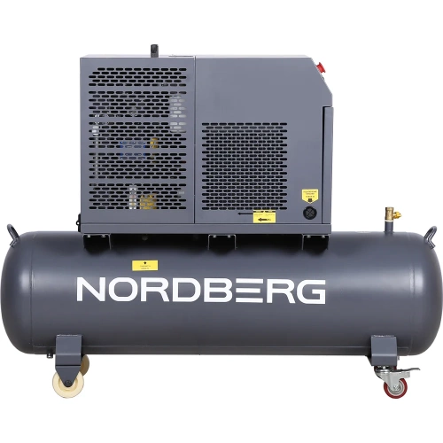 Компрессор винтовой NORDBERG 4 кВт, 10 бар, 450 л/мин, ресивер 180 л, IP54 NCF5R