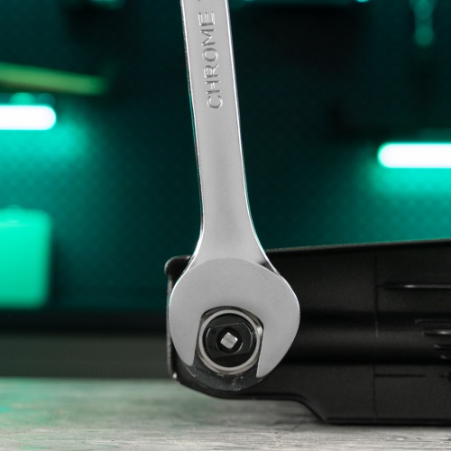 Ключ комбинированный, 28 мм, CrV, матовый хром Stels фото 9