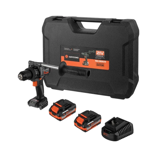 Бесщеточная ударная дрель-шуруповерт Anycons 150Нм, 21В, 2 акб, AC-ID21092 RB-DB2109 фото 4 Бесщеточная ударная дрель-шуруповерт Anycons 150Нм, 21В, 2 акб, AC-ID21092 RB-DB2109 фото 4