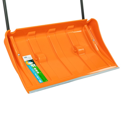 Движок для уборки снега пластиковый, 795х435х1280 мм, стальная рукоятка, усиленный Сибртех фото 3