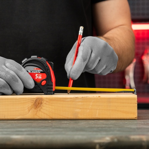 Рулетка Status Magnet 3 fixations,5 м х 25 мм,обрезиненный корпус,зацеп с магнитом Matrix фото 11