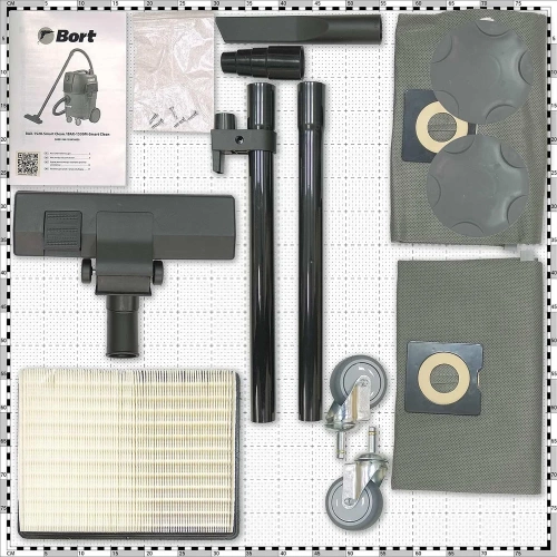 Пылесос для сухой и влажной уборки BORT BAX-1530M-Smart Clean 93410020 фото 10