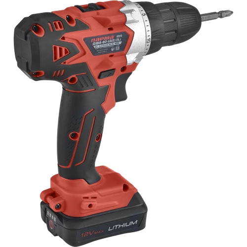 Аккумуляторная дрель-шуруповерт Парма ДША-02-1312/2Li 02.021.00006 фото 3 Аккумуляторная дрель-шуруповерт Парма ДША-02-1312/2Li 02.021.00006 фото 3