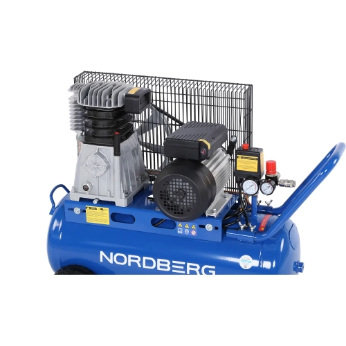 Компрессор поршневой NORDBERG с ременной передачей, 220В, ресивер 50л, 446л/мин NCE50/480 фото 5 Компрессор поршневой NORDBERG с ременной передачей, 220В, ресивер 50л, 446л/мин NCE50/480 фото 5