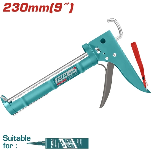 Пистолет для герметика TOTAL 235 мм THT20409 фото 3 Пистолет для герметика TOTAL 235 мм THT20409 фото 3