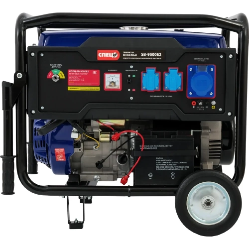 Бензиновый генератор Спец SB-9500E2 1 фаза, ном/макс=7,8кВт/8,0кВт, розетки 216А+32А, электростартер+аккум+колеса+ручки СПЕЦ-SB-9500Е2 фото 3 Бензиновый генератор Спец SB-9500E2 1 фаза, ном/макс=7,8кВт/8,0кВт, розетки 216А+32А, электростартер+аккум+колеса+ручки СПЕЦ-SB-9500Е2 фото 3