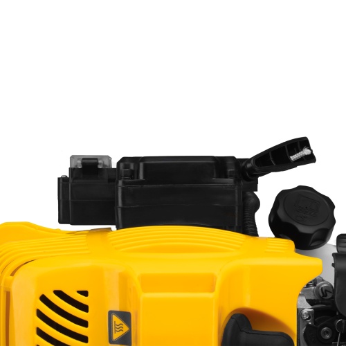 Триммер бензиновый DT-52E, 52 см3, неразъемная штанга, электростартер, состоит из 2 частей Denzel фото 11