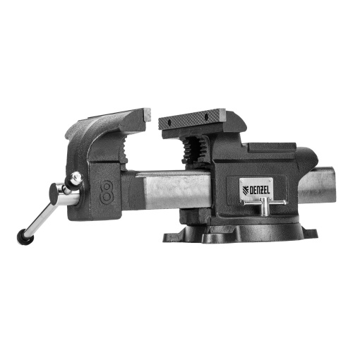 Тиски слесарные BVH-200, 200 мм, поворотные, стальная направляющая, с наковальней //Denzel фото 27