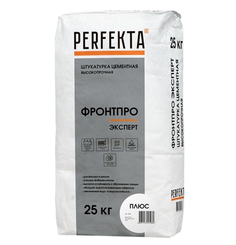 Штукатурка цементная Perfekta Фронтпро Эксперт Плюс 25 кг