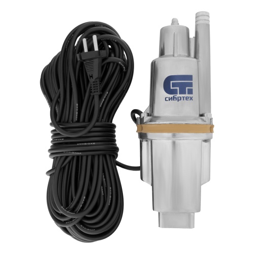 Вибрационный насос СВН300-25, верхний забор, 300 Вт, напор 75 м, 1200 л/ч, кабель 25 м Сибртех фото 7