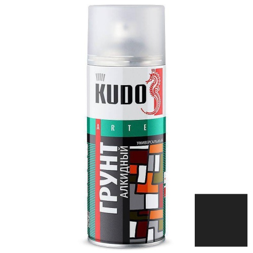 Грунт аэрозольный универсальный Kudo KU-2003 черный 520 мл