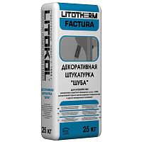 Штукатурка минеральная декоративная Litokol Litotherm Factura Шуба 1,5 мм белая 25 кг