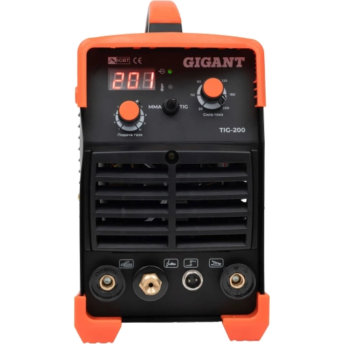 Сварочный инвертор (200 А; поджиг HF; ПВ 60%) Gigant TIG-200 фото 3 Сварочный инвертор (200 А; поджиг HF; ПВ 60%) Gigant TIG-200 фото 3