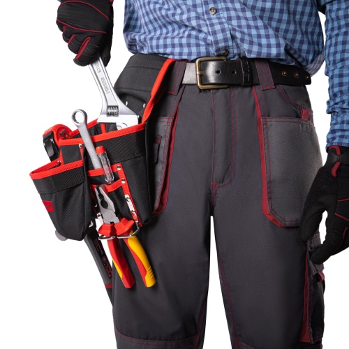 Подсумок поясной, 8 карманов, держатель для молотка, для клещей Matrix фото 12