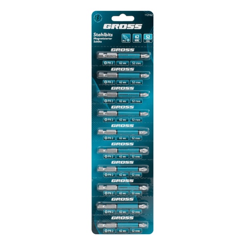 Бита PH2х70мм, сталь S2, кругл., отрывн., 10 шт. Gross фото 5