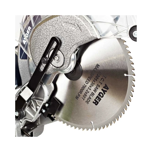 Tорцовочная пила AYGER с диском 305x30x3,2x80T MSH-305/2200 фото 9