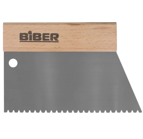 Шпатель для клея Biber 35282 зубчатый тип B6 180 мм